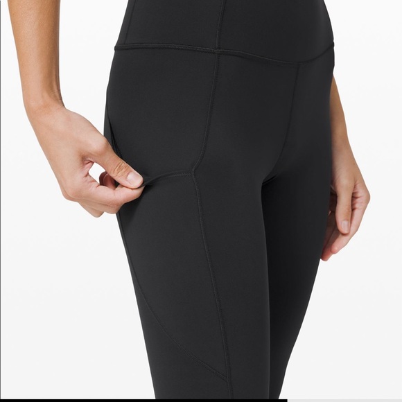 lululemon athletica Pants - Lululemon Fast and Free 25” black leggings